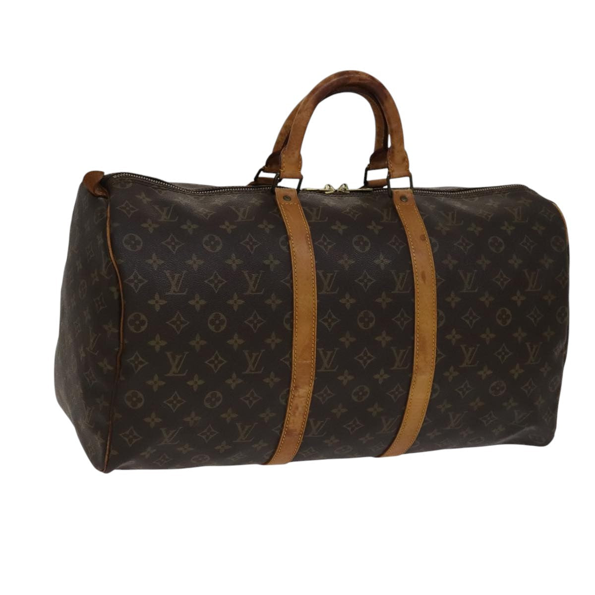 LOUIS VUITTON Monogram Keepall 50 Boston Bag M41426 LV 105593
