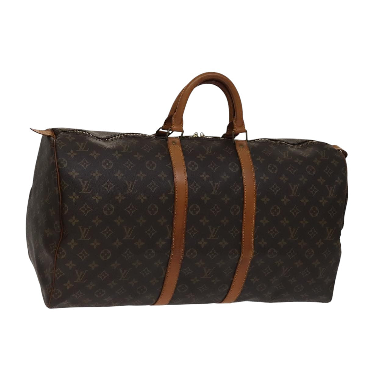 LOUIS VUITTON Monogram Keepall 55 Boston Bag M41424 LV 105595