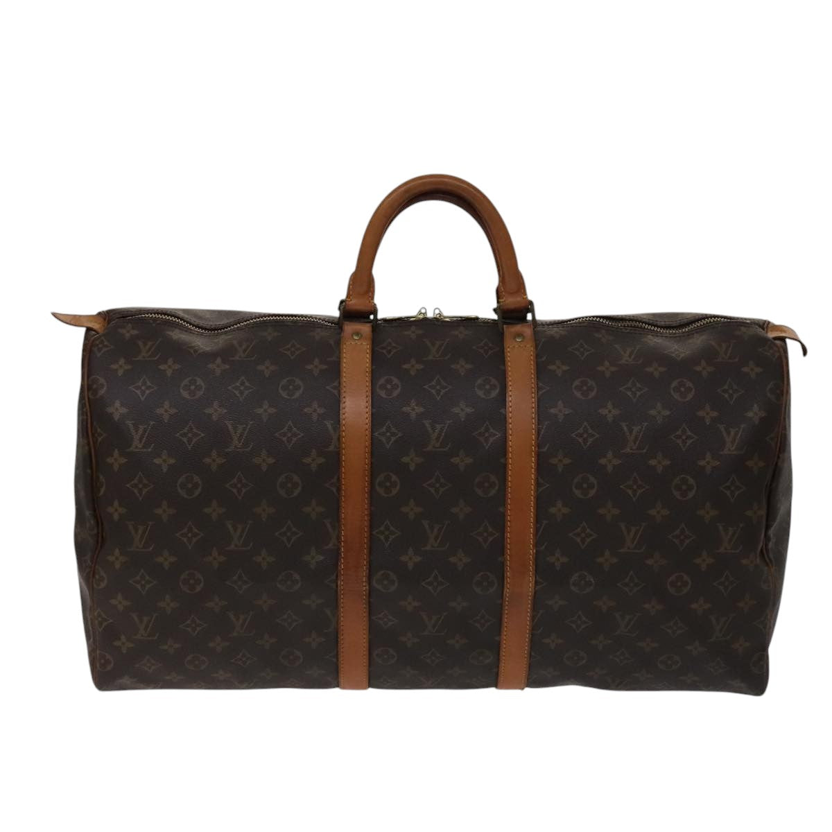 LOUIS VUITTON Monogram Keepall 55 Boston Bag M41424 LV 105595
