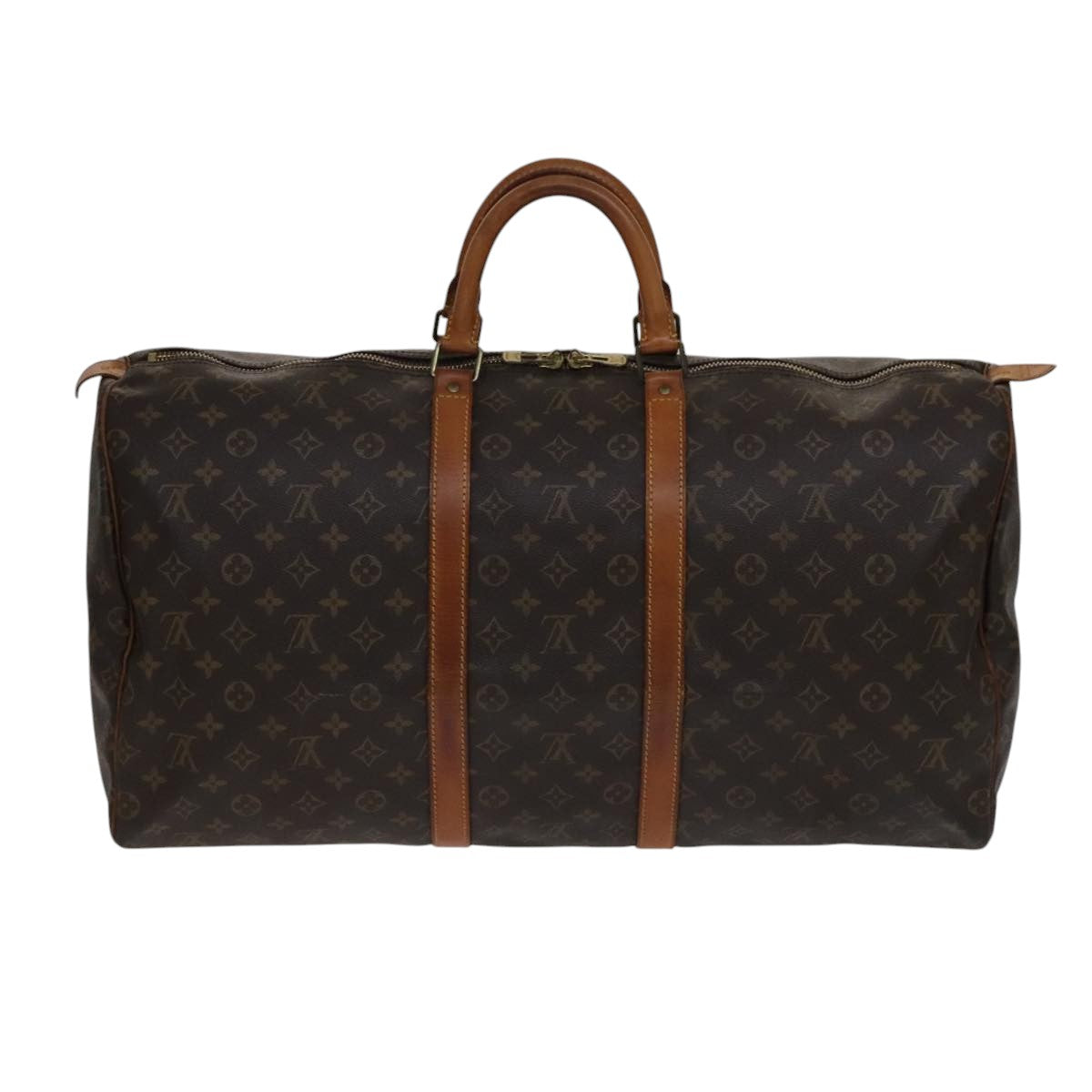 LOUIS VUITTON Monogram Keepall 55 Boston Bag M41424 LV 105595