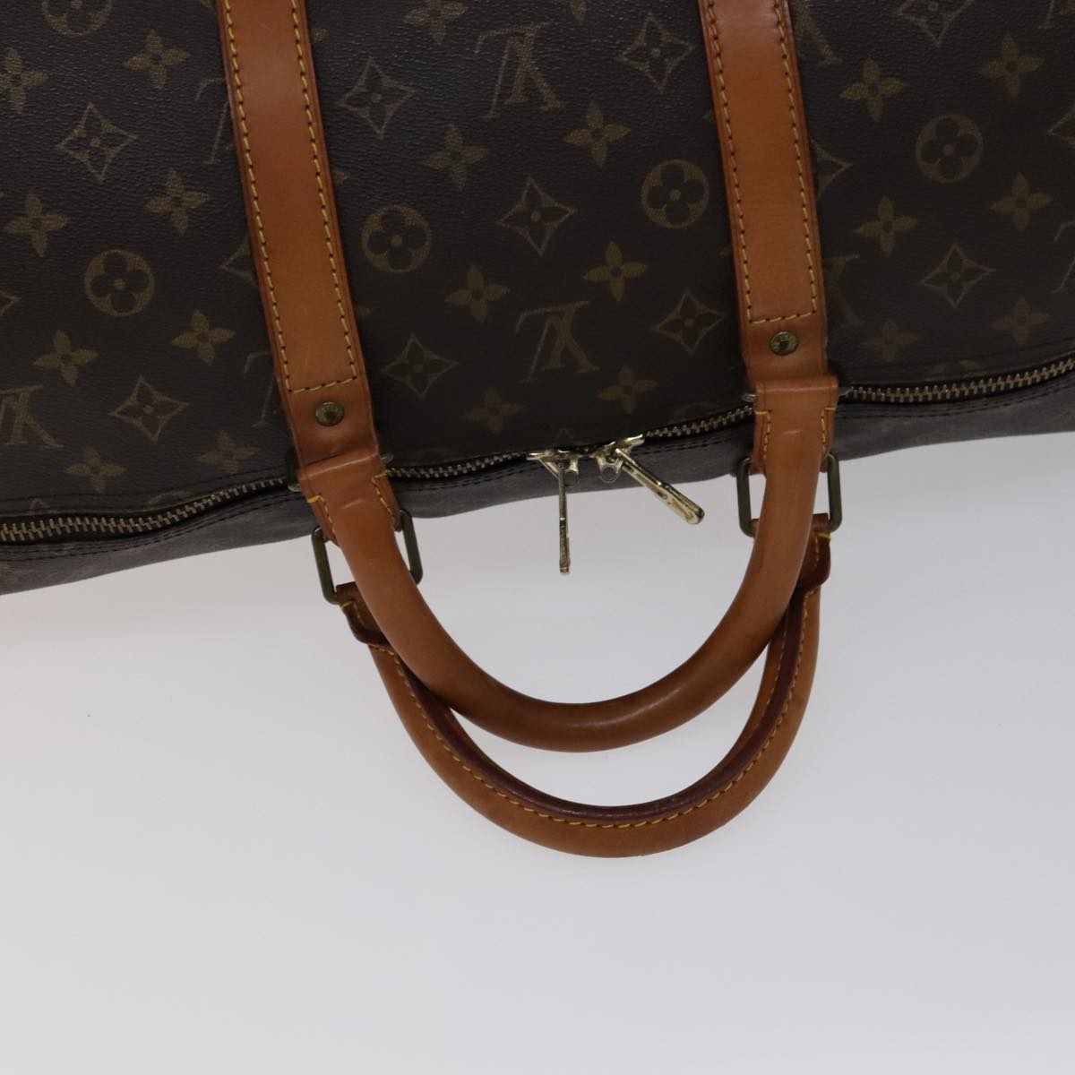 LOUIS VUITTON Monogram Keepall 55 Boston Bag M41424 LV 105595