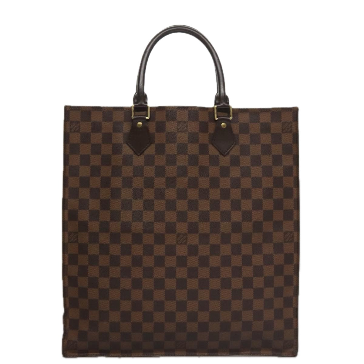 LOUIS VUITTON Damier Ebene Sac Plat Hand Bag N51140 LV 105601