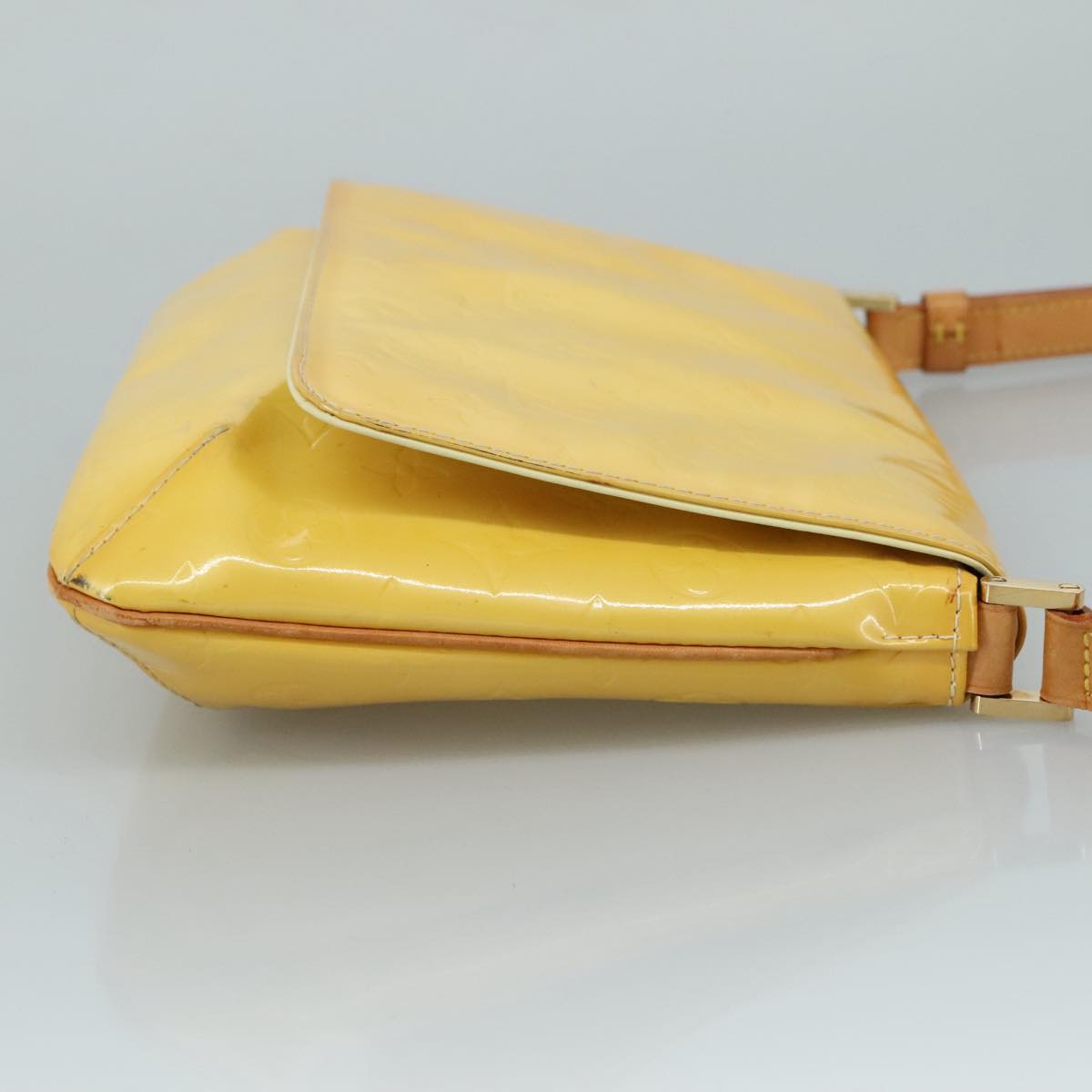 LOUIS VUITTON Monogram Vernis Thompson Street Bag Yellow M91071 LV 105621