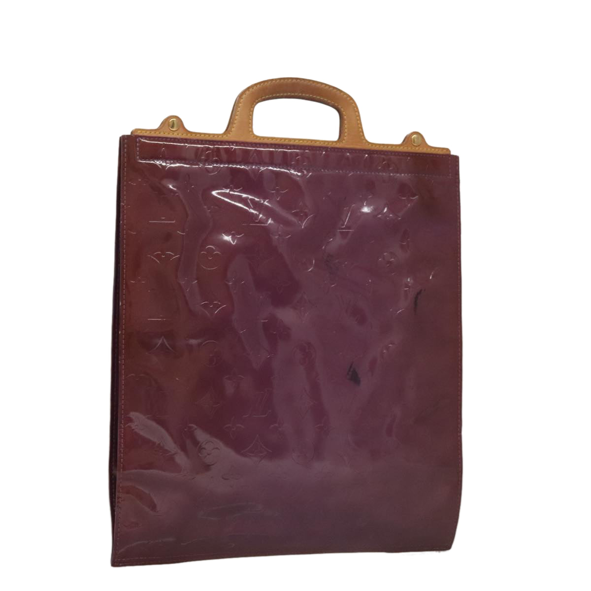 LOUIS VUITTON Monogram Vernis Stanton Tote Bag Purple Viole M91079 105668