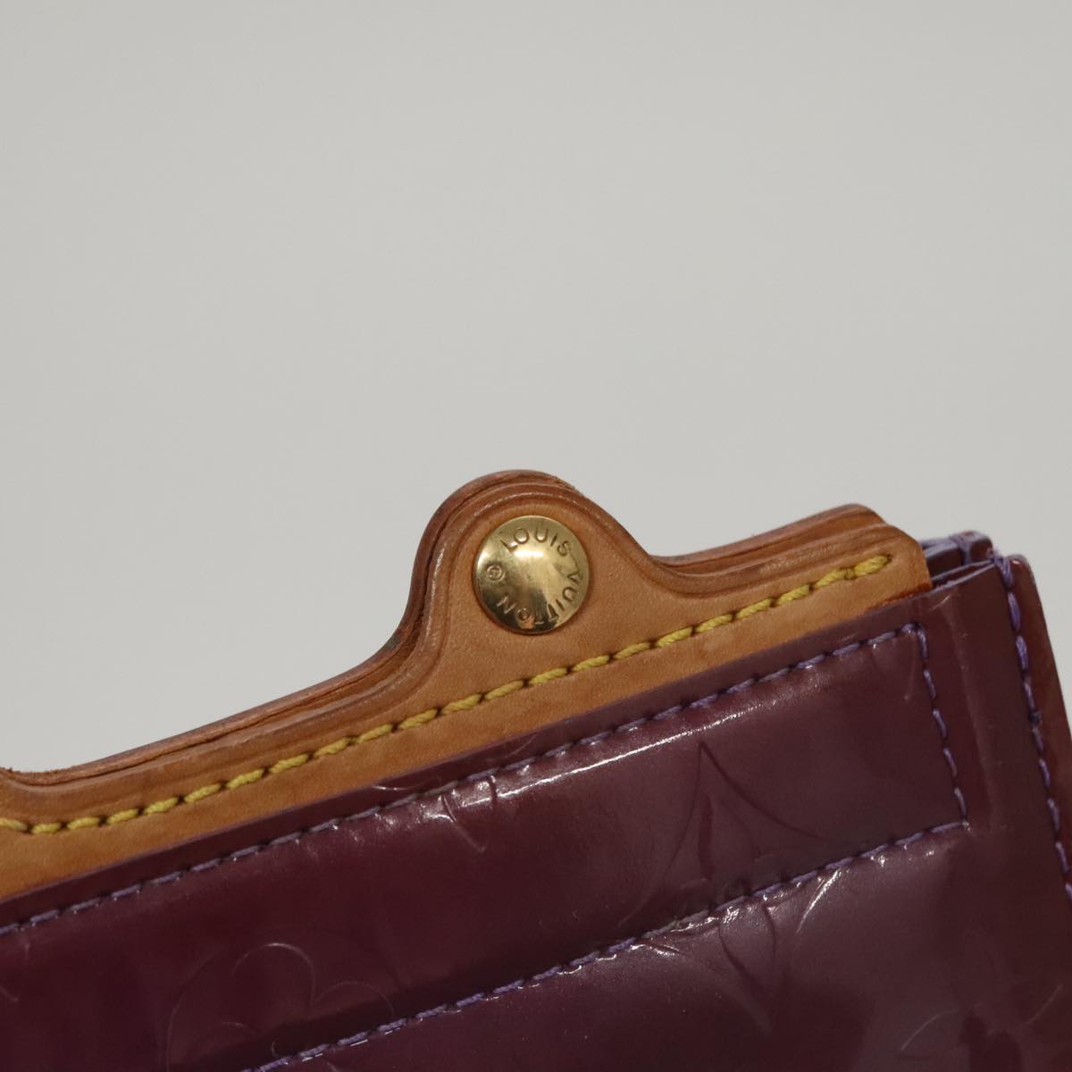 LOUIS VUITTON Monogram Vernis Stanton Tote Bag Purple Viole M91079 105668