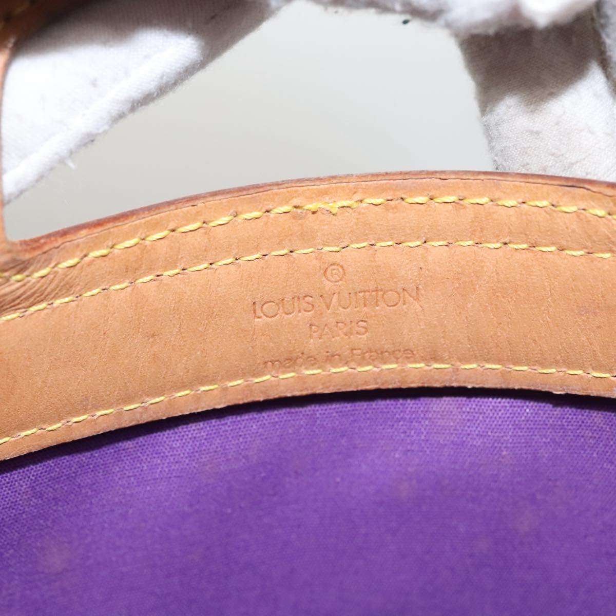 LOUIS VUITTON Monogram Vernis Stanton Tote Bag Purple Viole M91079 105668