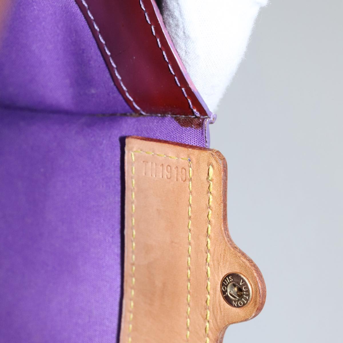 LOUIS VUITTON Monogram Vernis Stanton Tote Bag Purple Viole M91079 105668