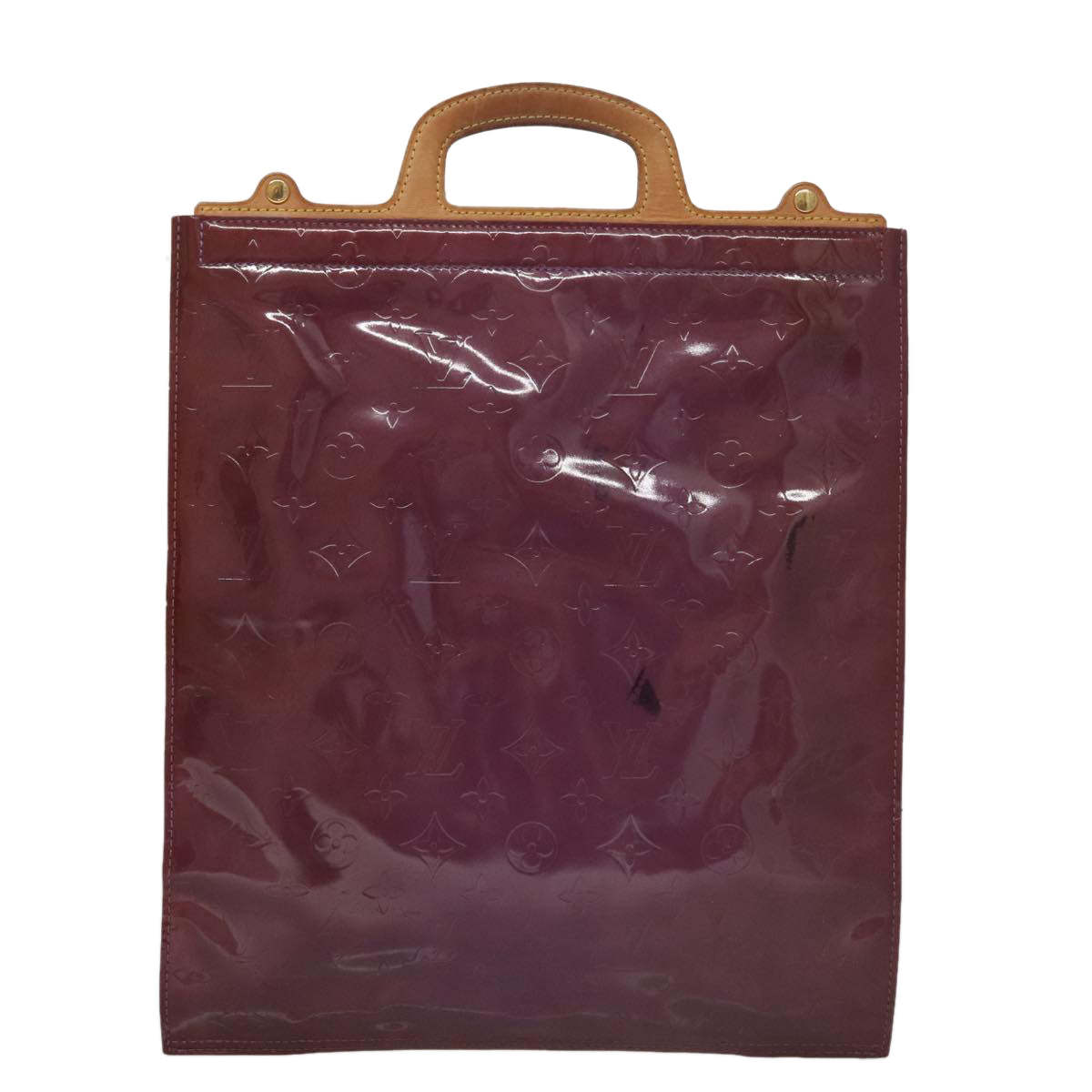 LOUIS VUITTON Monogram Vernis Stanton Tote Bag Purple Viole M91079 105668