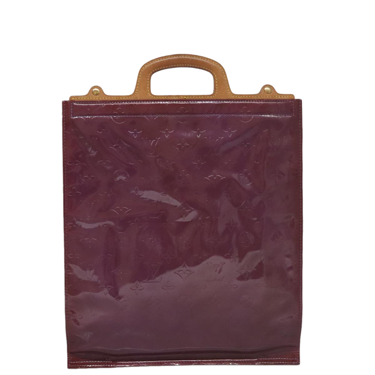 LOUIS VUITTON Monogram Vernis Stanton Tote Bag Purple Viole M91079 105668