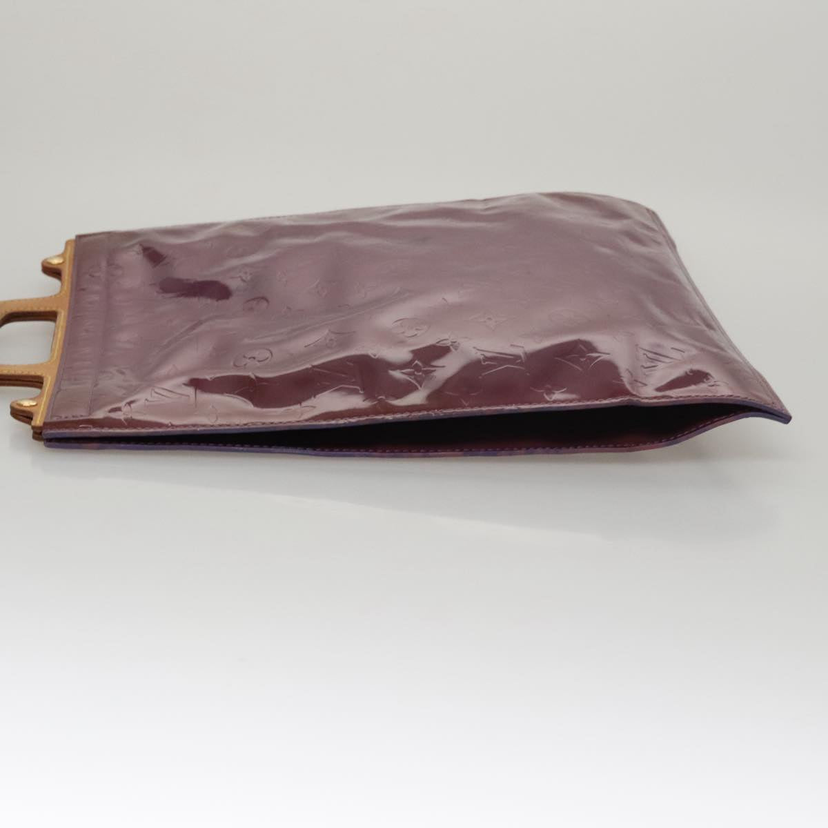 LOUIS VUITTON Monogram Vernis Stanton Tote Bag Purple Viole M91079 105668