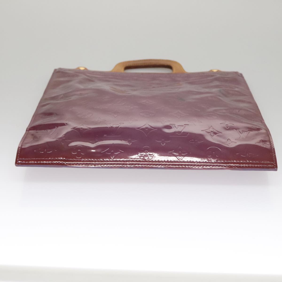 LOUIS VUITTON Monogram Vernis Stanton Tote Bag Purple Viole M91079 105668