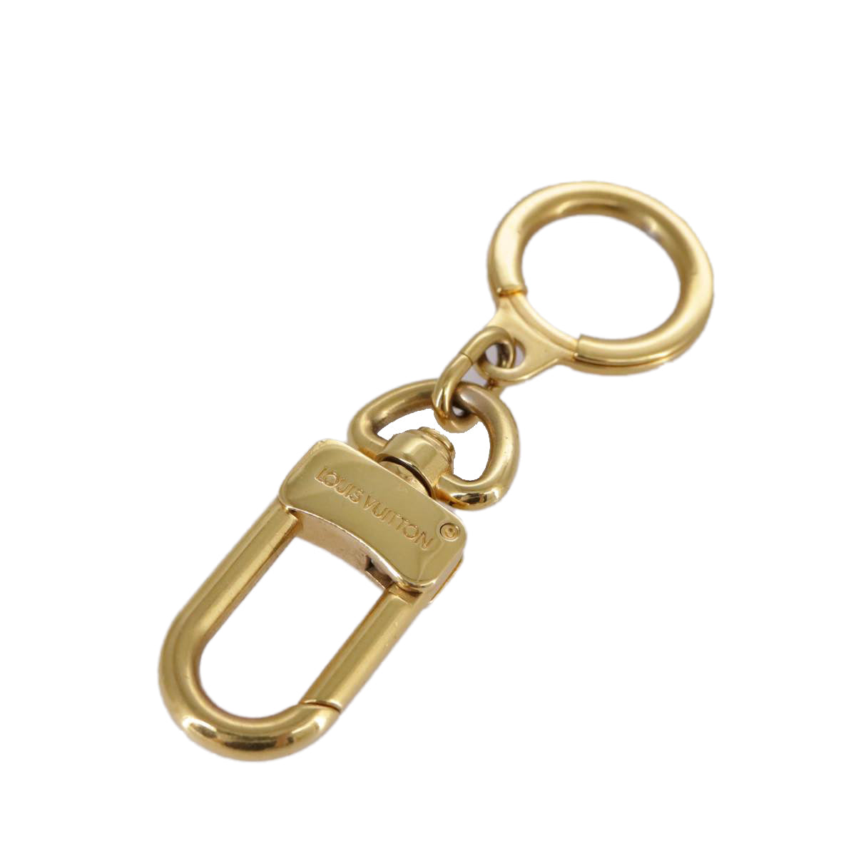 LOUIS VUITTON Anneau Cles Key Holder metal Gold Tone LV 105676
