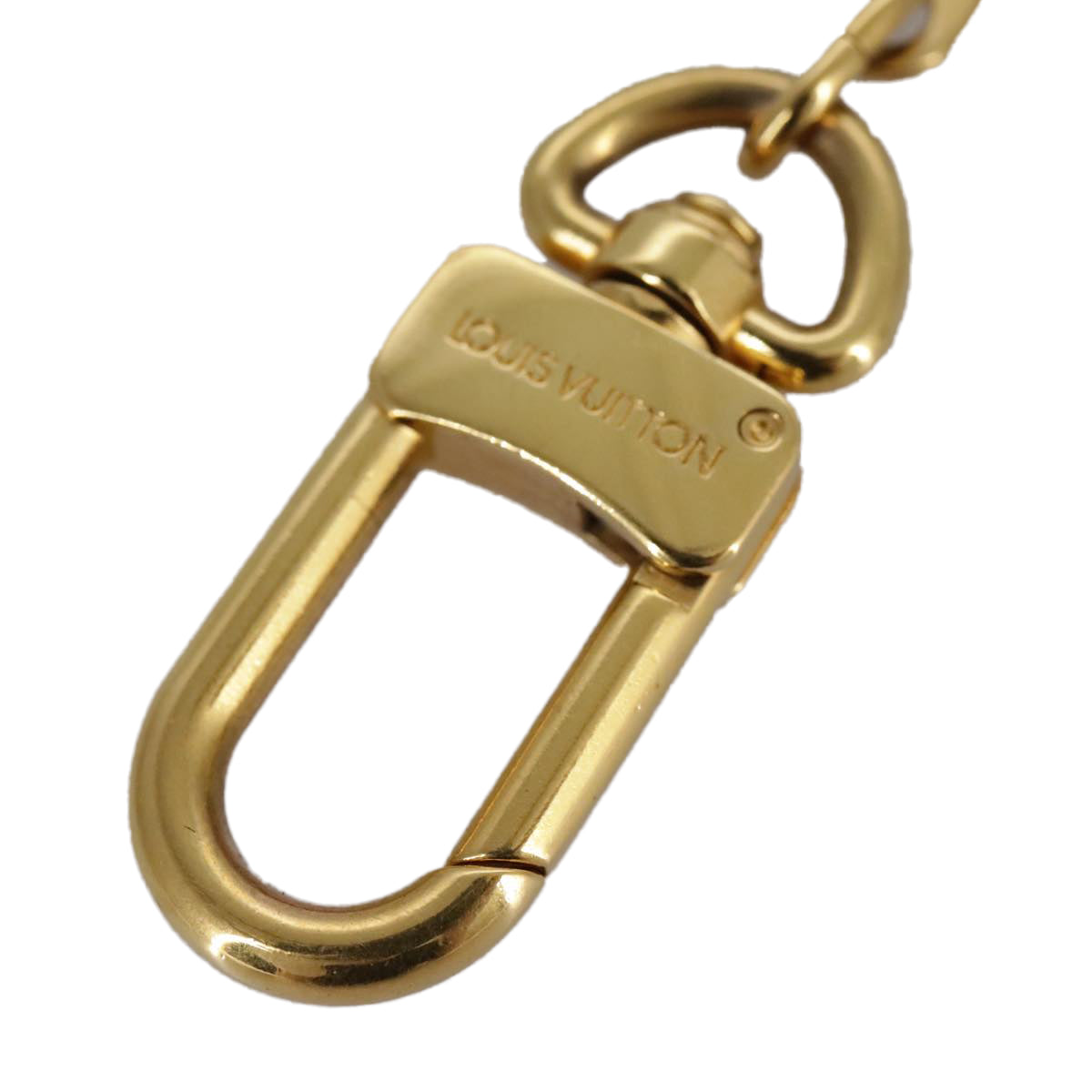 LOUIS VUITTON Anneau Cles Key Holder metal Gold Tone LV 105676
