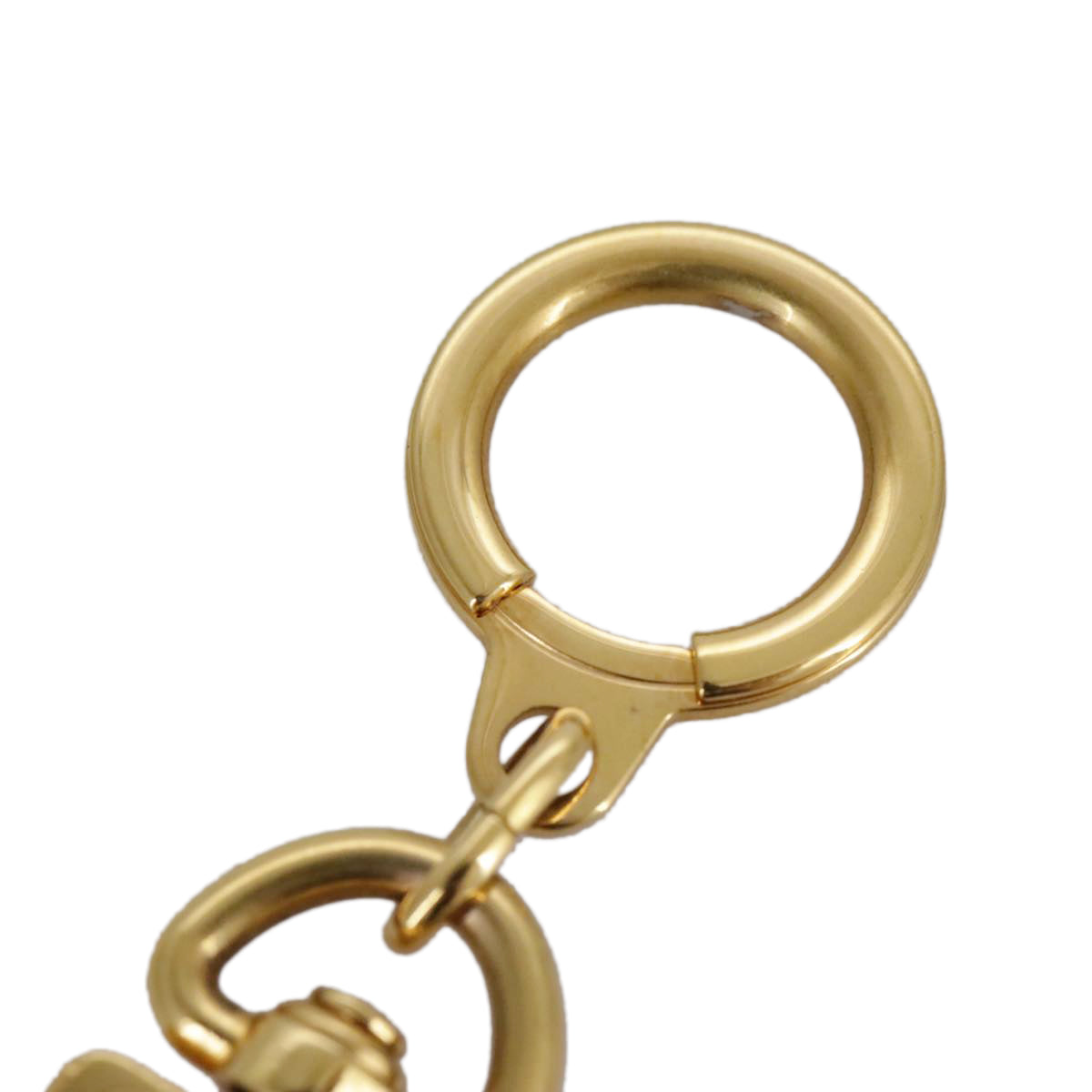 LOUIS VUITTON Anneau Cles Key Holder metal Gold Tone LV 105676