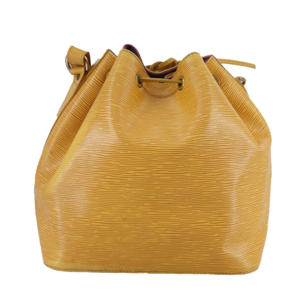 LOUIS VUITTON Epi Petit Noe Shoulder Bag Yellow M44102 LV 105711
