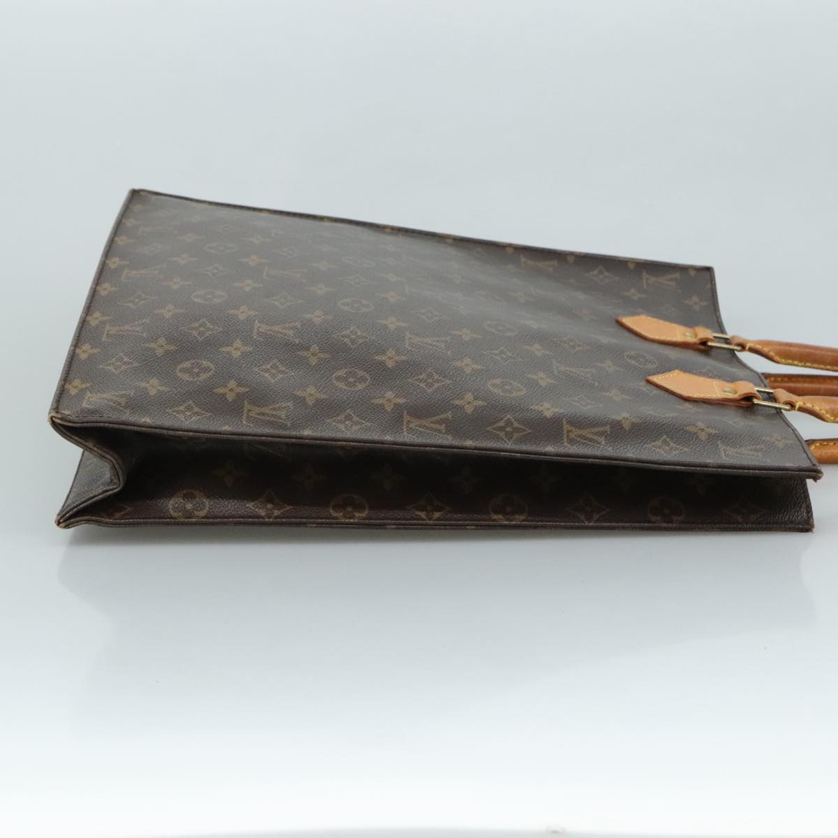 LOUIS VUITTON Monogram Sac Plat Hand Bag M51140 LV 105736