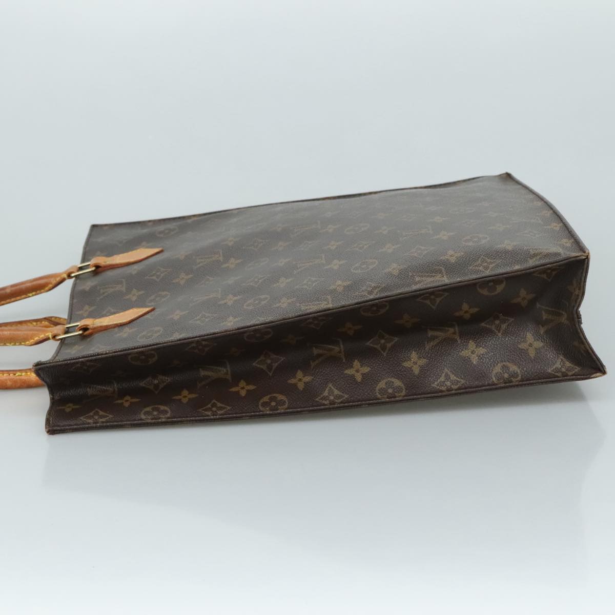LOUIS VUITTON Monogram Sac Plat Hand Bag M51140 LV 105736
