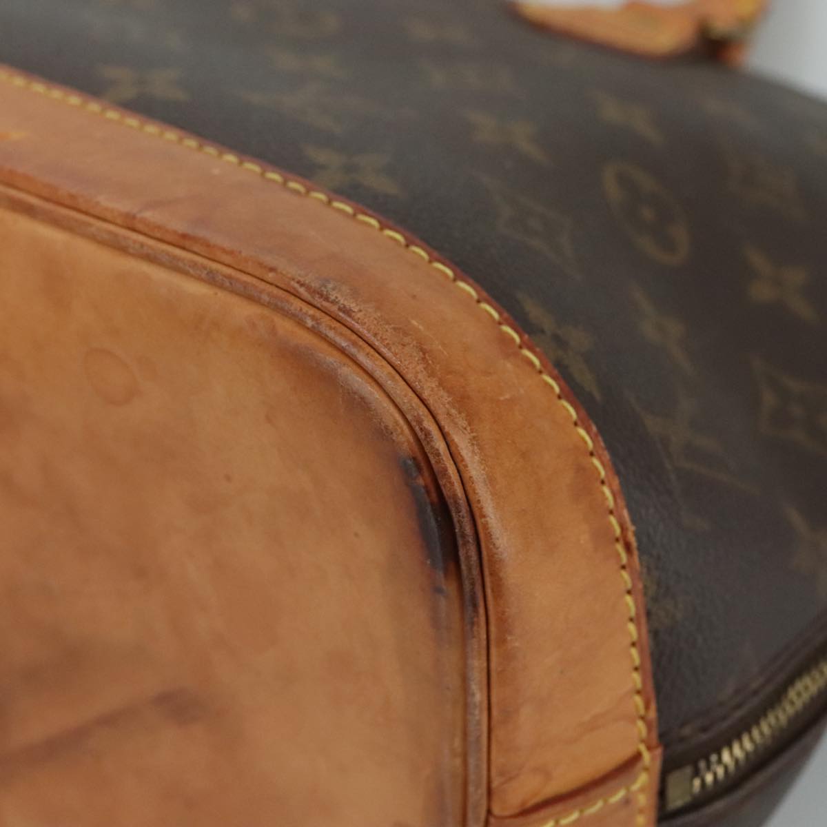 LOUIS VUITTON Monogram Alma Hand Bag M51130 LV 105755