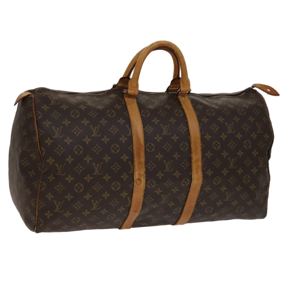 LOUIS VUITTON Monogram Keepall 55 Boston Bag M41424 LV 105766