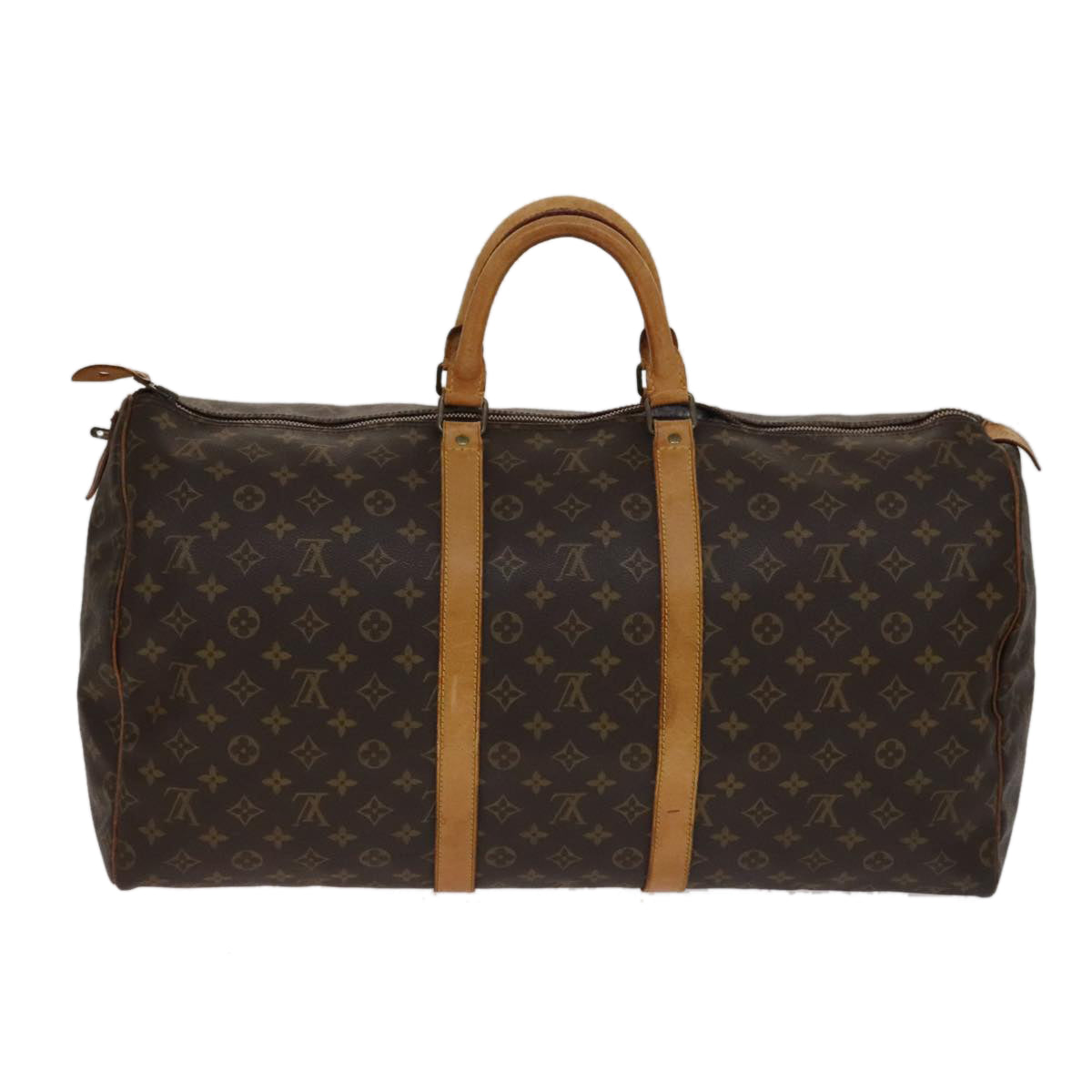 LOUIS VUITTON Monogram Keepall 55 Boston Bag M41424 LV 105766