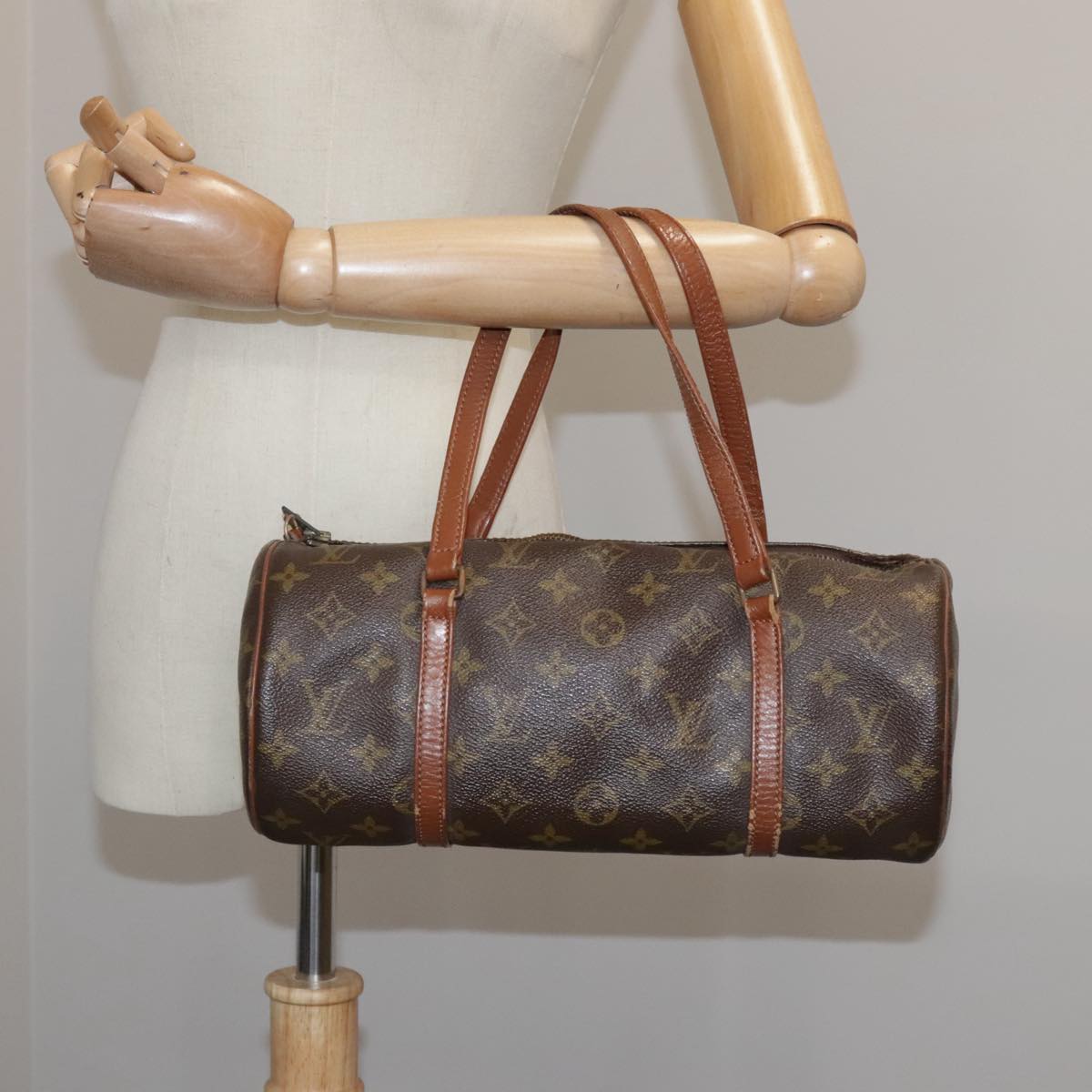 LOUIS VUITTON Monogram Papillon 30 Hand Bag M51385 LV 105771