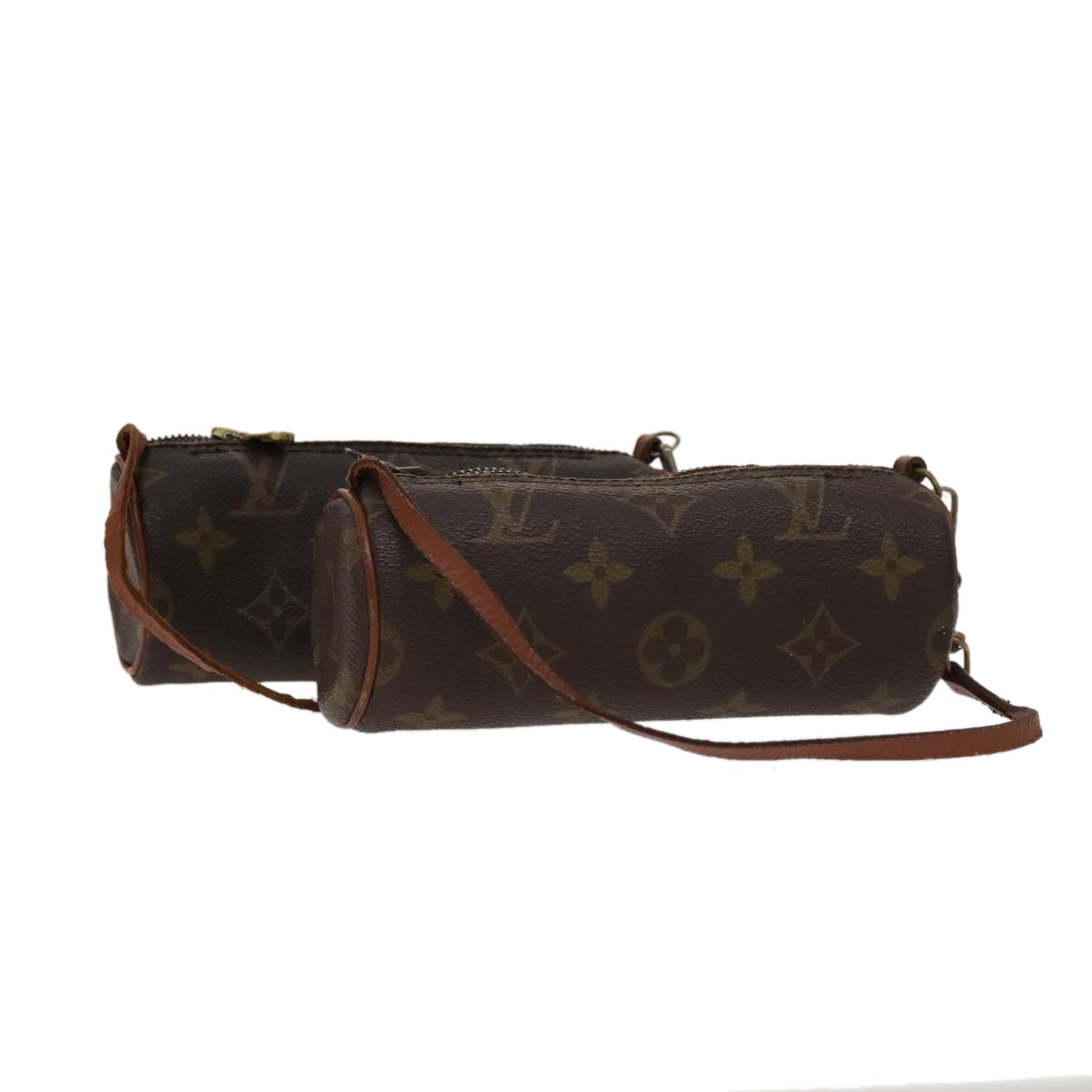 LOUIS VUITTON Monogram Papillon Pouch 2Set LV 105772