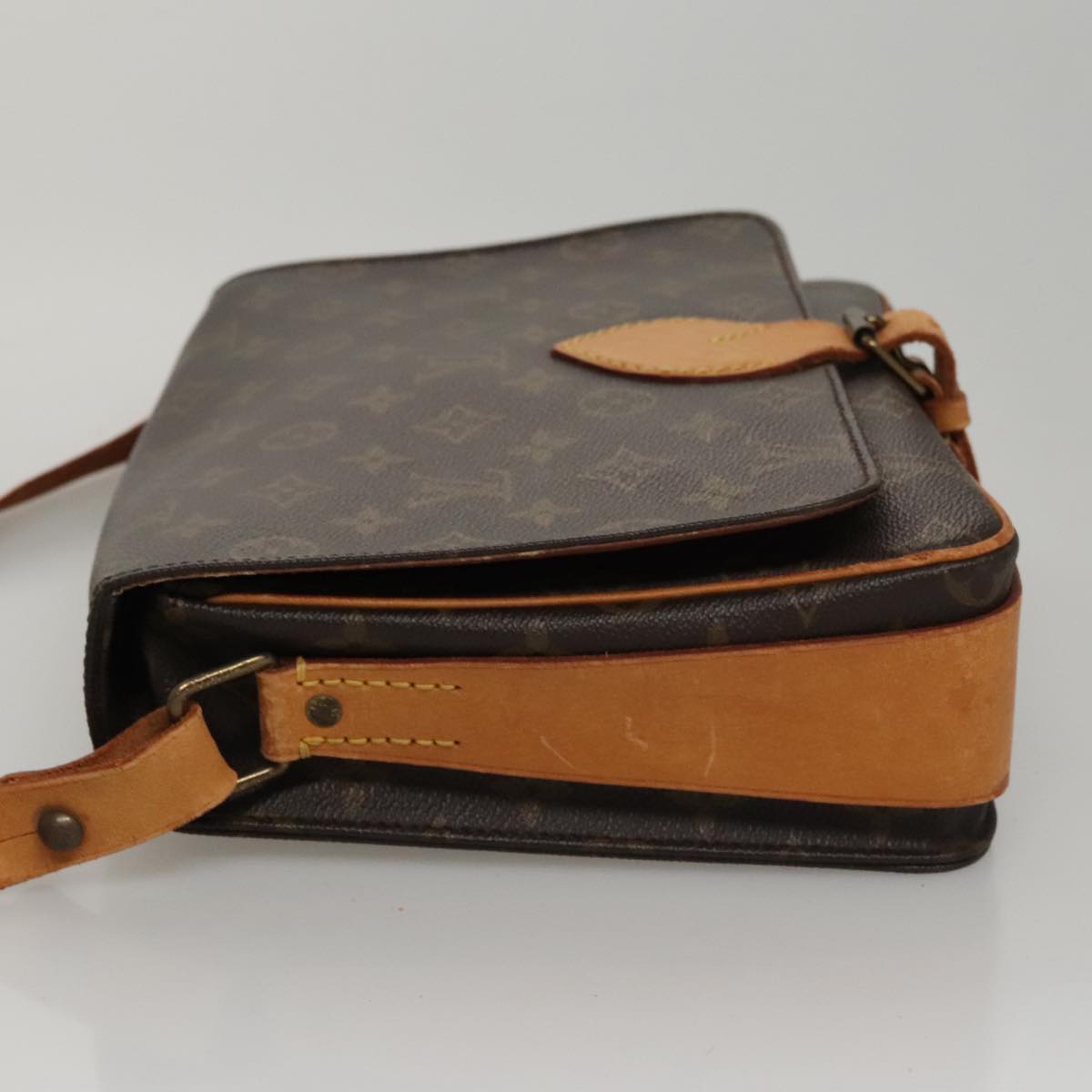 LOUIS VUITTON Monogram Cartouchiere GM Shoulder Bag M51252 LV 105789