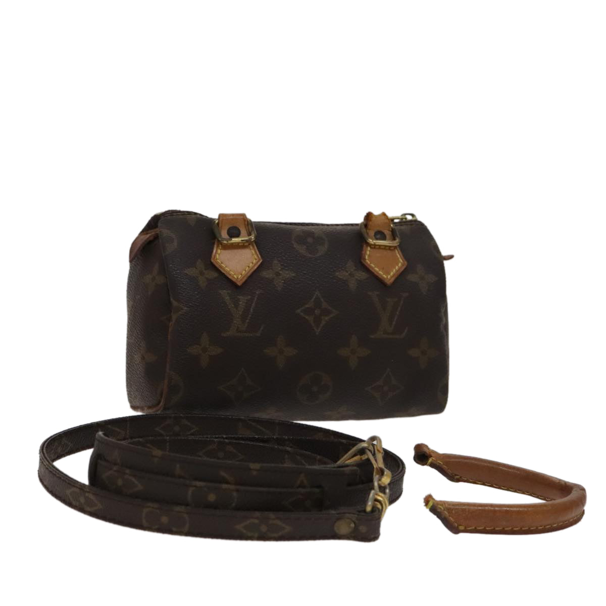 LOUIS VUITTON Monogram Mini Speedy Hand Bag M41534 LV 105792