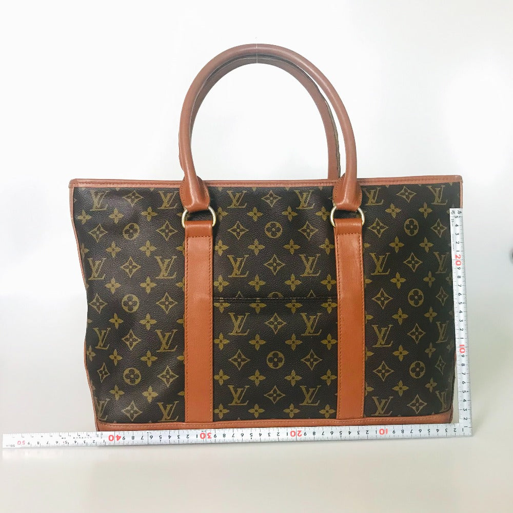 LOUIS VUITTON Tote Bag M42425 Monogram canvas Brown Sac Weekend PM
