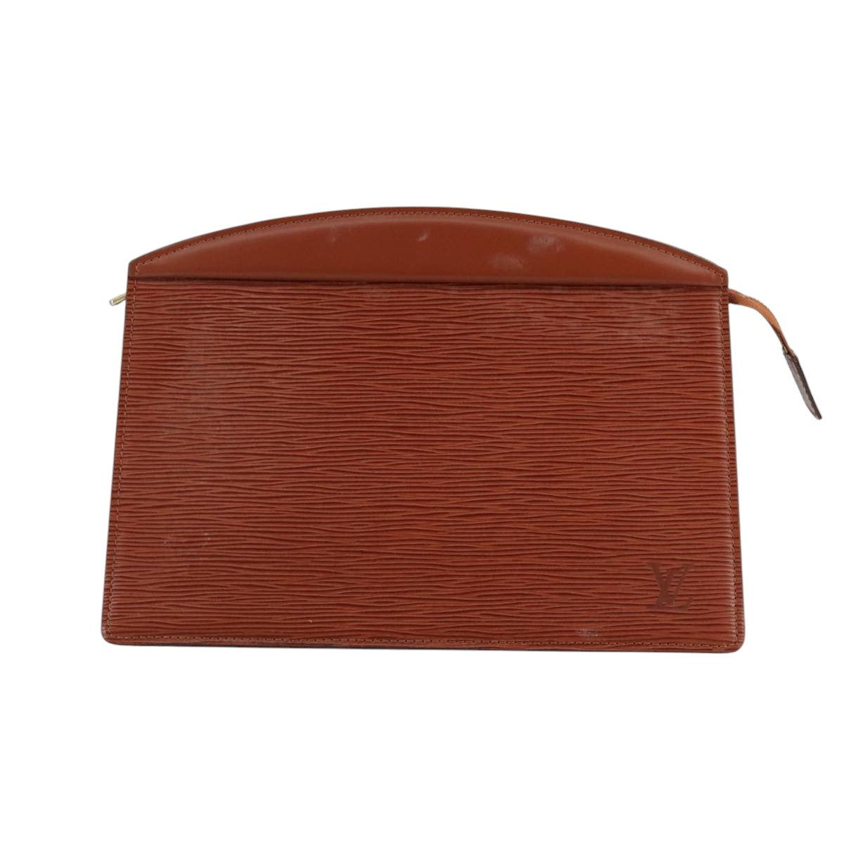 LOUIS VUITTON Epi Trousse Crete Pouch Brown M48403 LV 105806