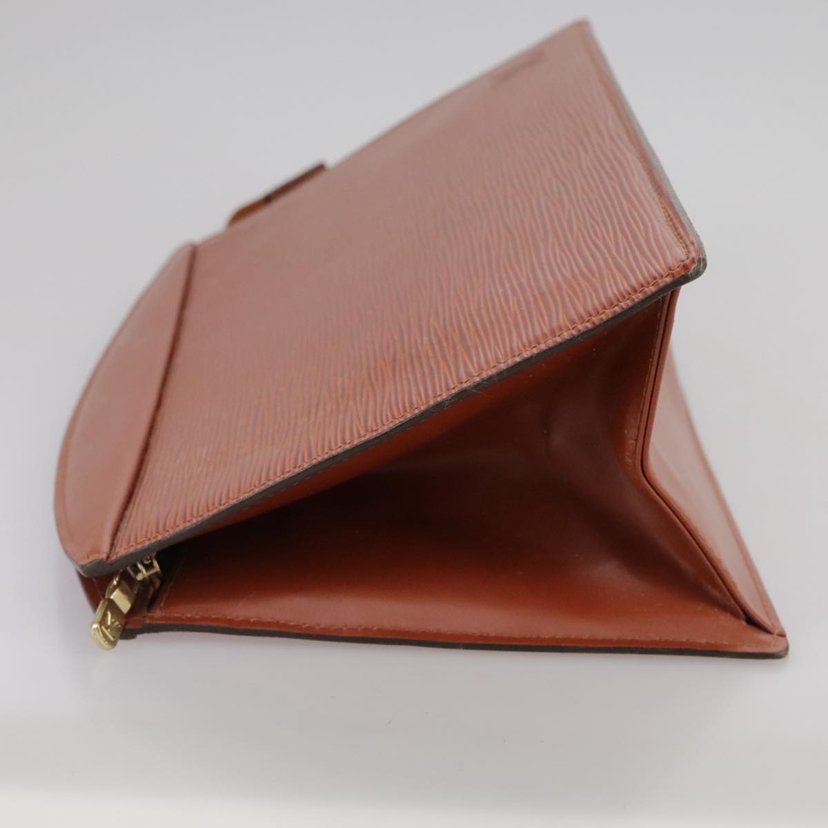 LOUIS VUITTON Epi Trousse Crete Pouch Brown M48403 LV 105806