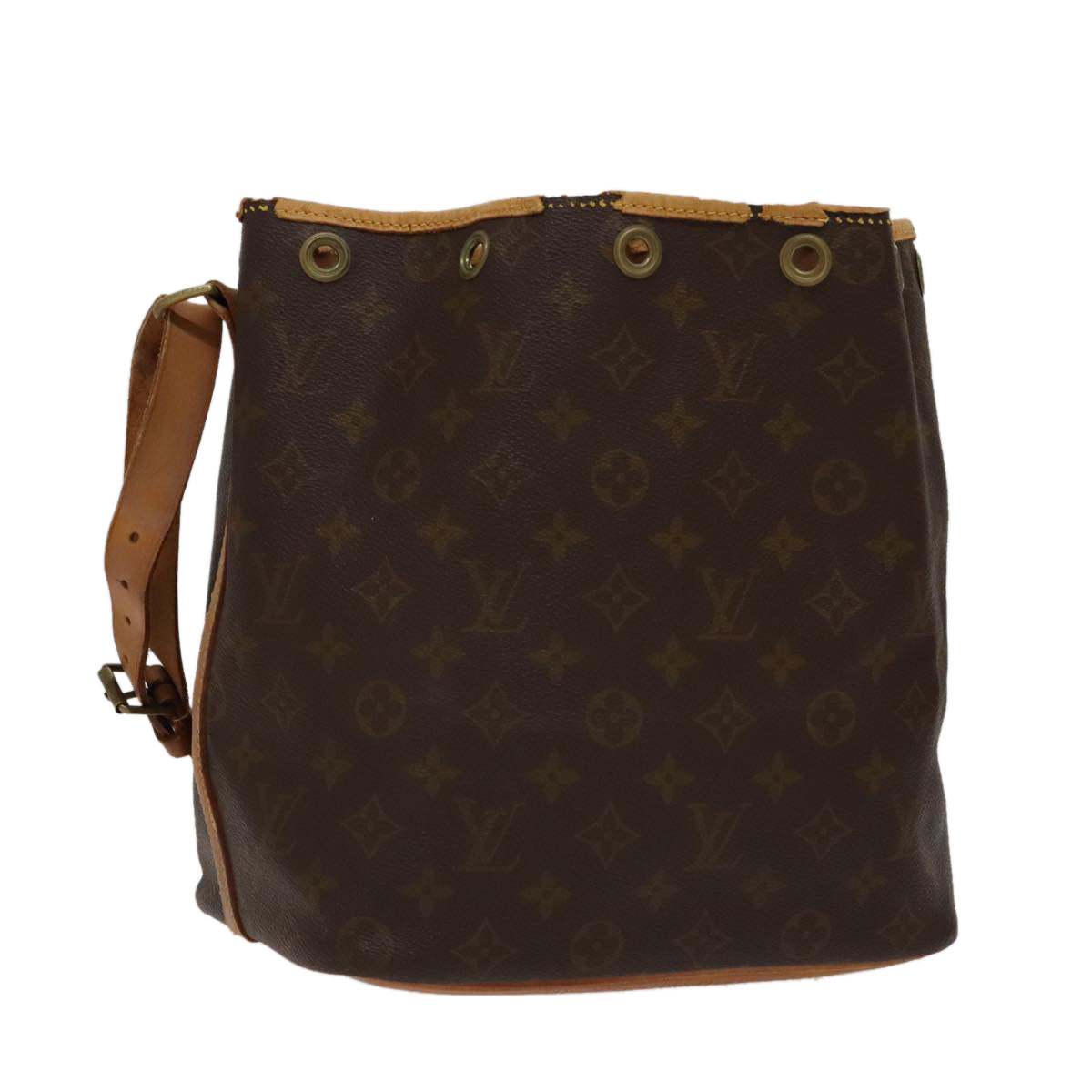 LOUIS VUITTON Monogram Petit Noe Shoulder Bag M42226 LV 105810