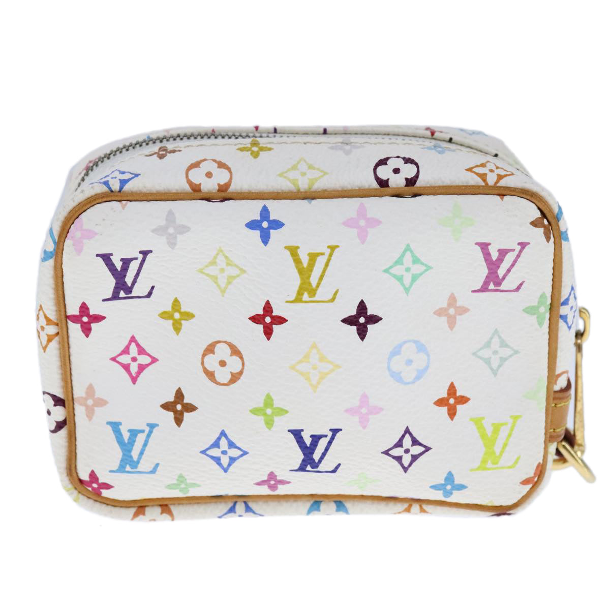 LOUIS VUITTON Monogram Multicolor Trousse Wapity Pouch White M58033 105856