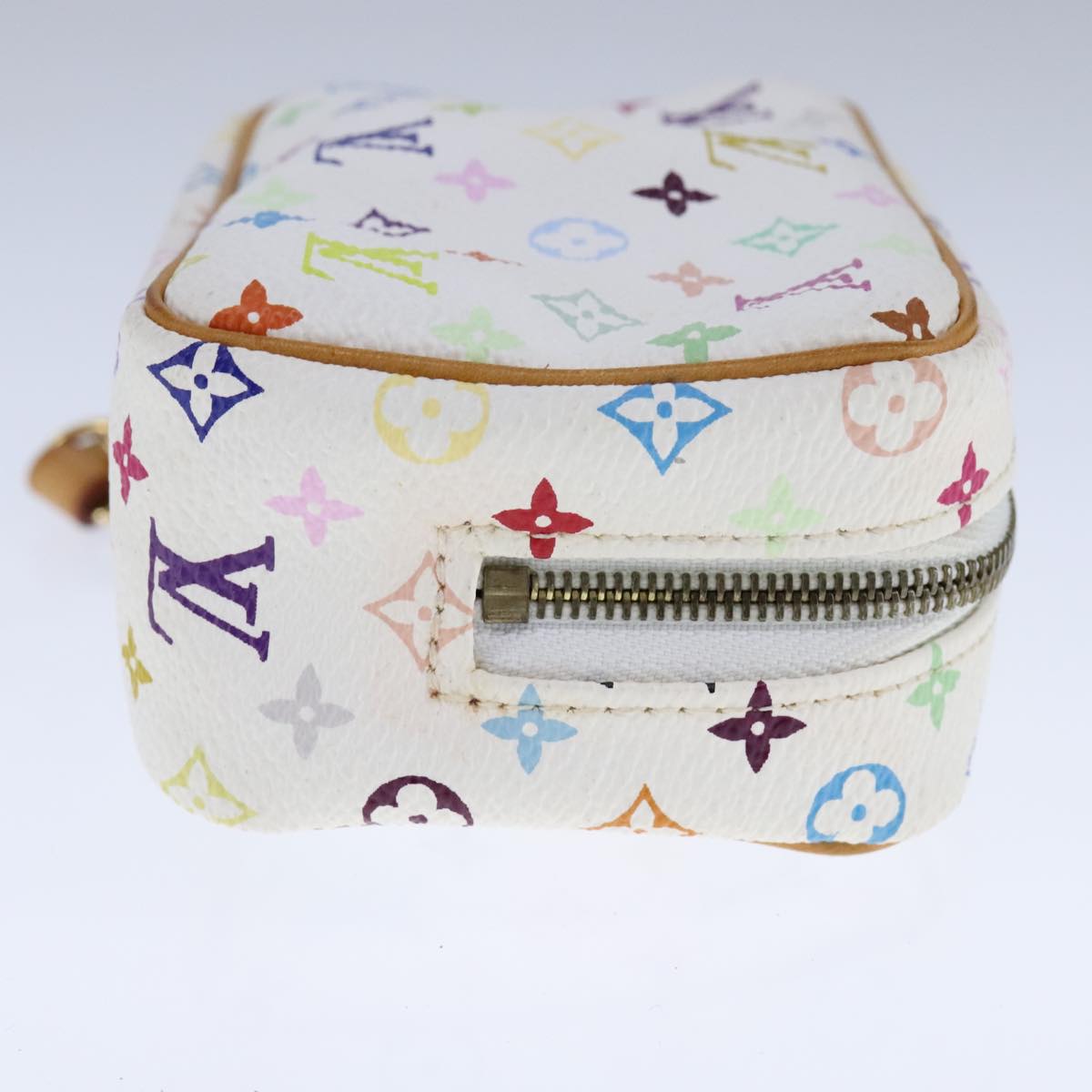 LOUIS VUITTON Monogram Multicolor Trousse Wapity Pouch White M58033 105856
