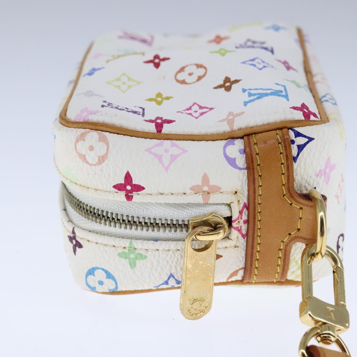 LOUIS VUITTON Monogram Multicolor Trousse Wapity Pouch White M58033 105856