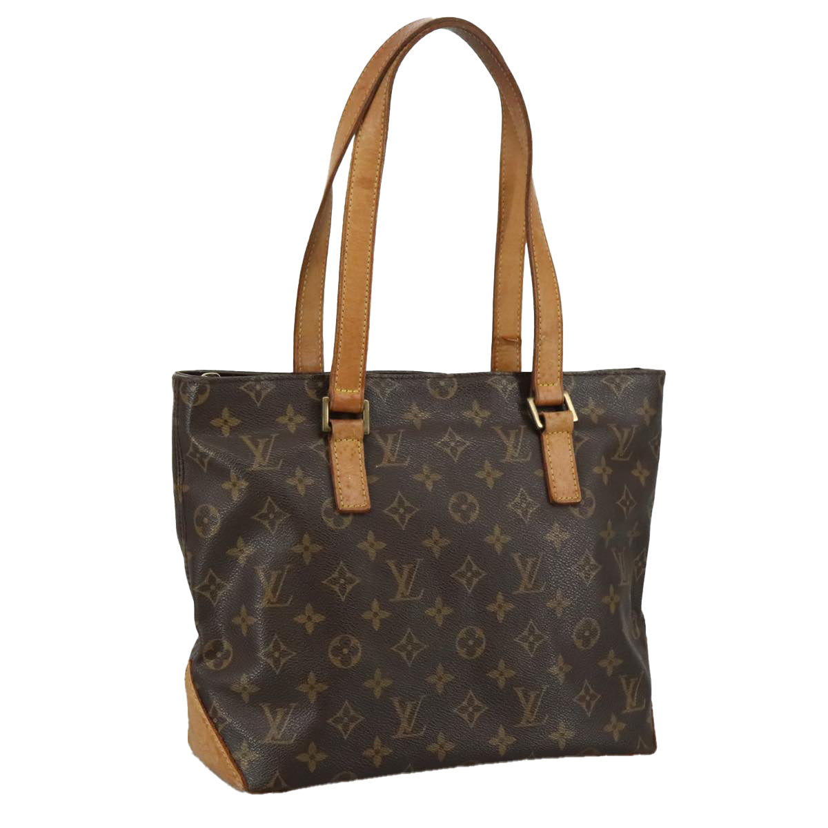 LOUIS VUITTON Monogram Cabas Piano Tote Bag M51148 LV 105858