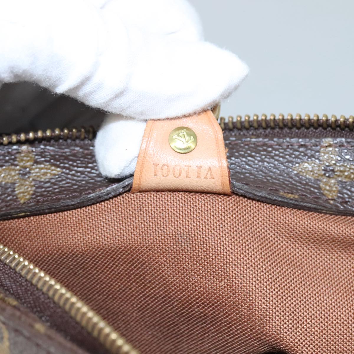 LOUIS VUITTON Monogram Cabas Piano Tote Bag M51148 LV 105858