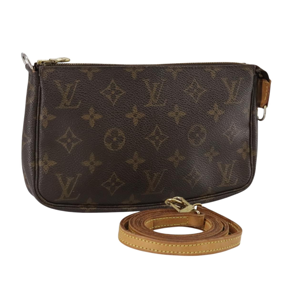 LOUIS VUITTON Monogram Pochette Accessoires Pouch M51980 LV 105886