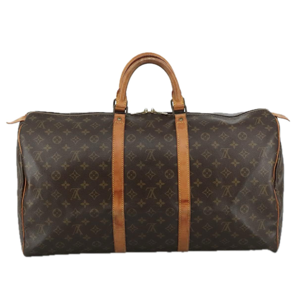 LOUIS VUITTON Monogram Keepall 55 Boston Bag M41424 LV 105900