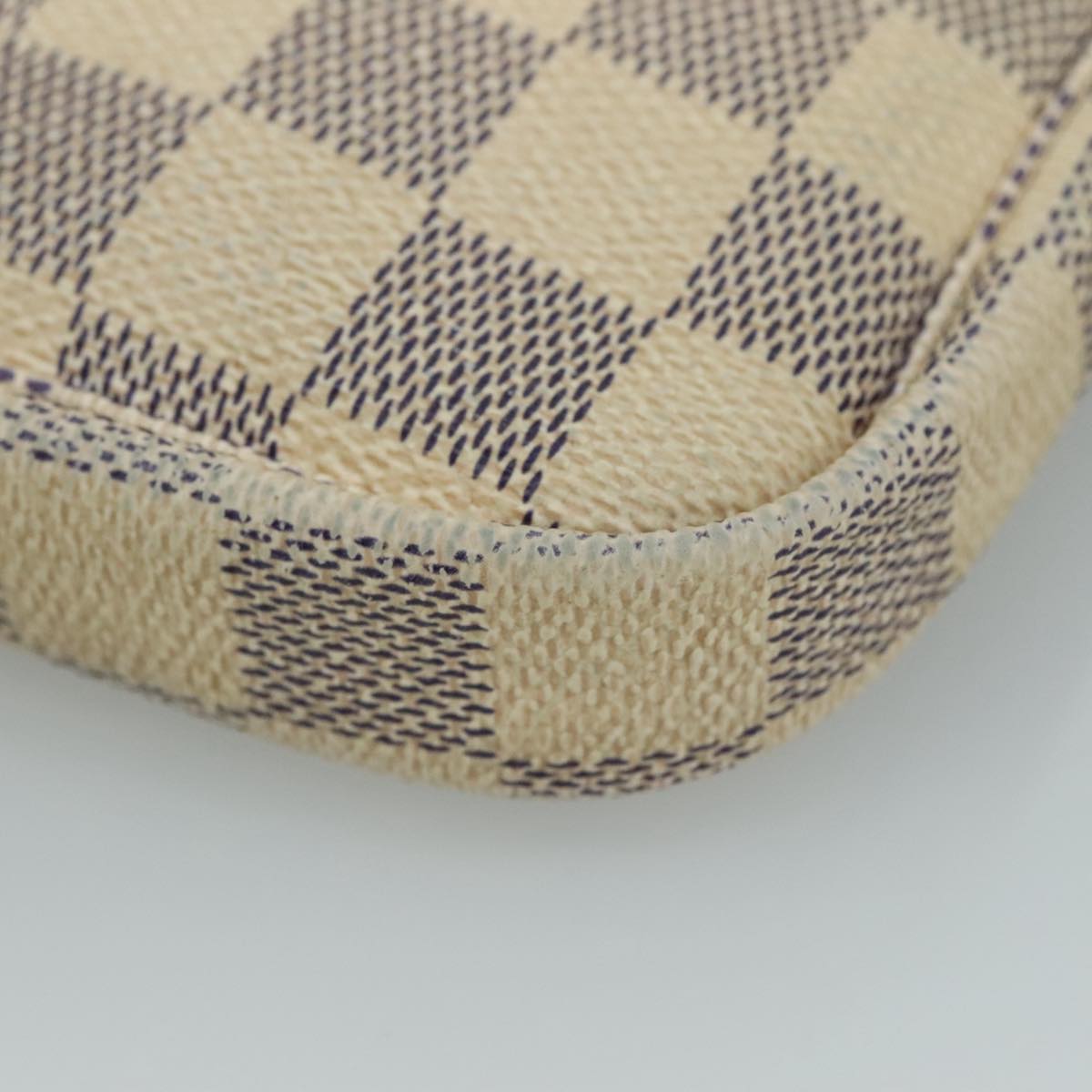 LOUIS VUITTON Damier Azur Mini Pochette Accessoires Pouch N63005 LV 105954
