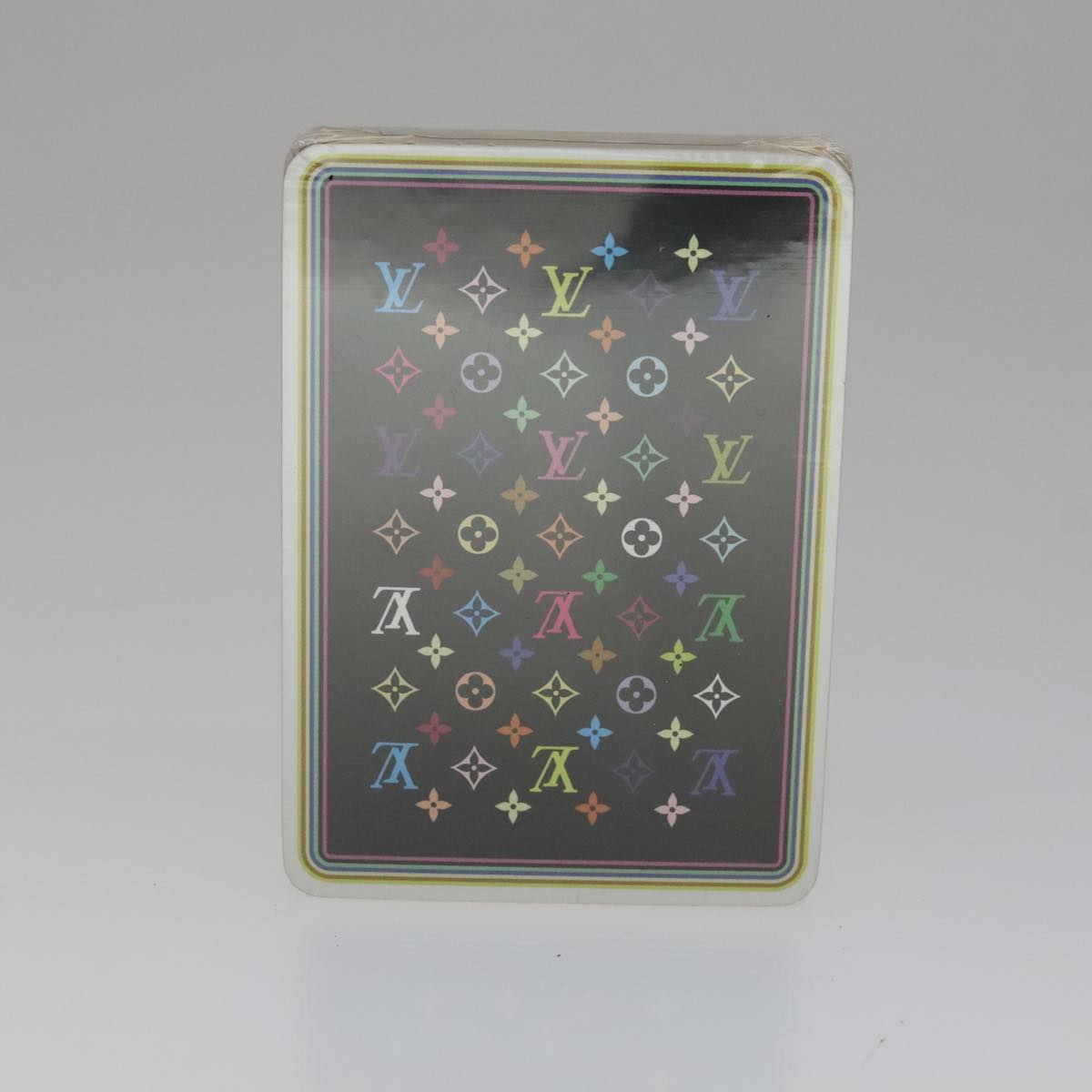LOUIS VUITTON Monogram Multicolor Playing Cards Black White LV 105957