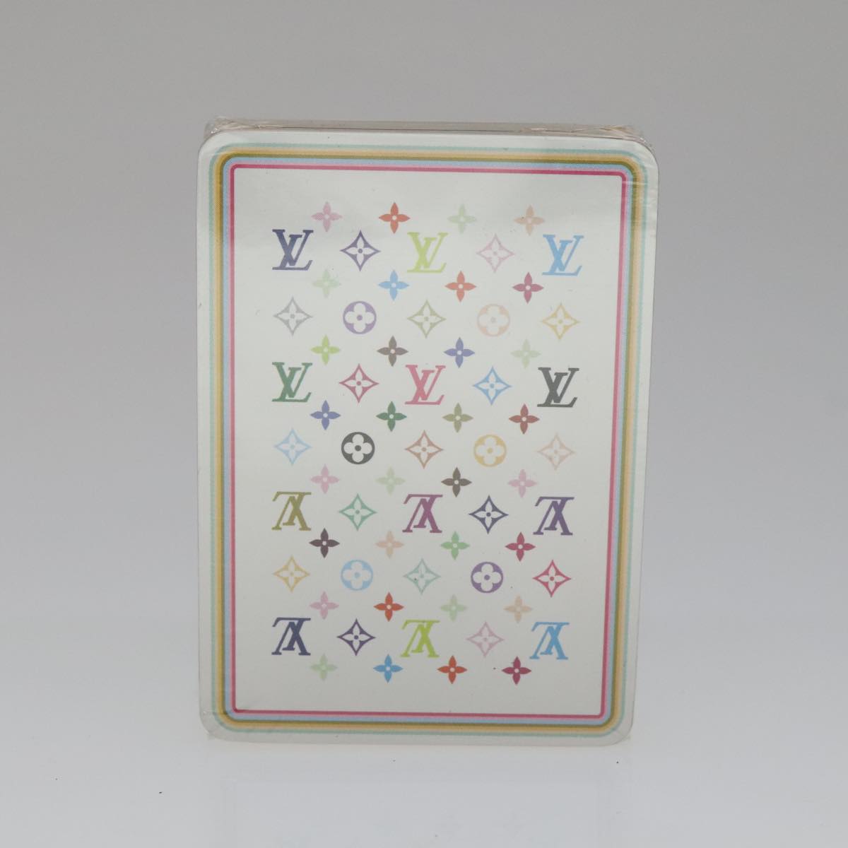 LOUIS VUITTON Monogram Multicolor Playing Cards Black White LV 105957