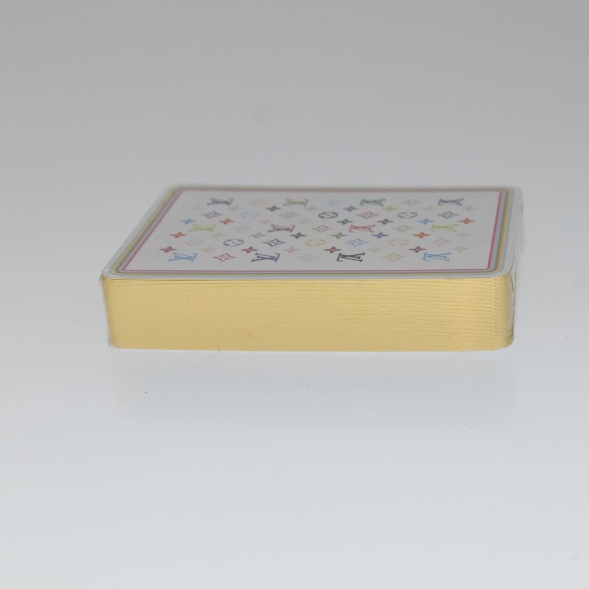 LOUIS VUITTON Monogram Multicolor Playing Cards Black White LV 105957