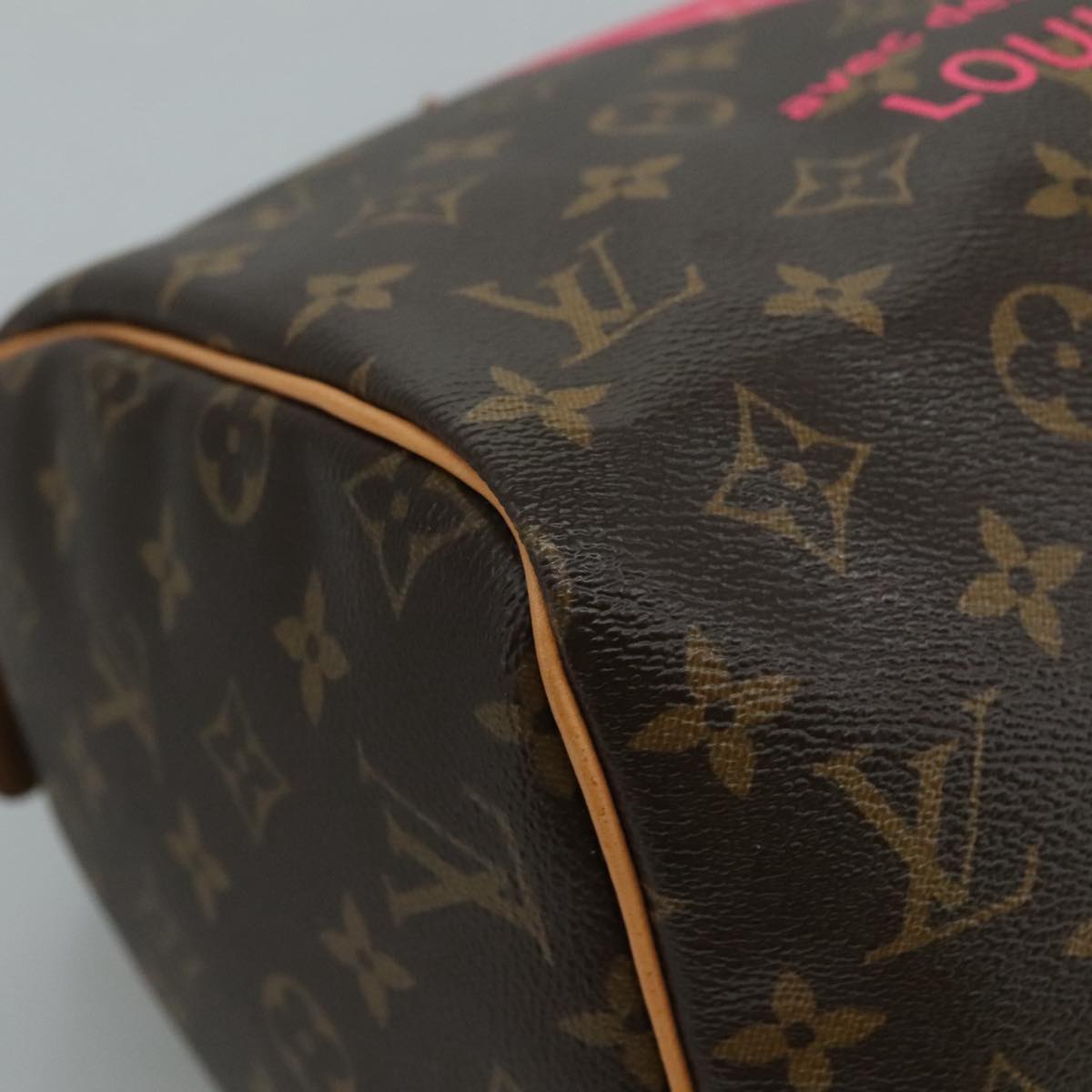 LOUIS VUITTON Monogram V Line Speedy 30 Hand Bag M41533 LV 105968A
