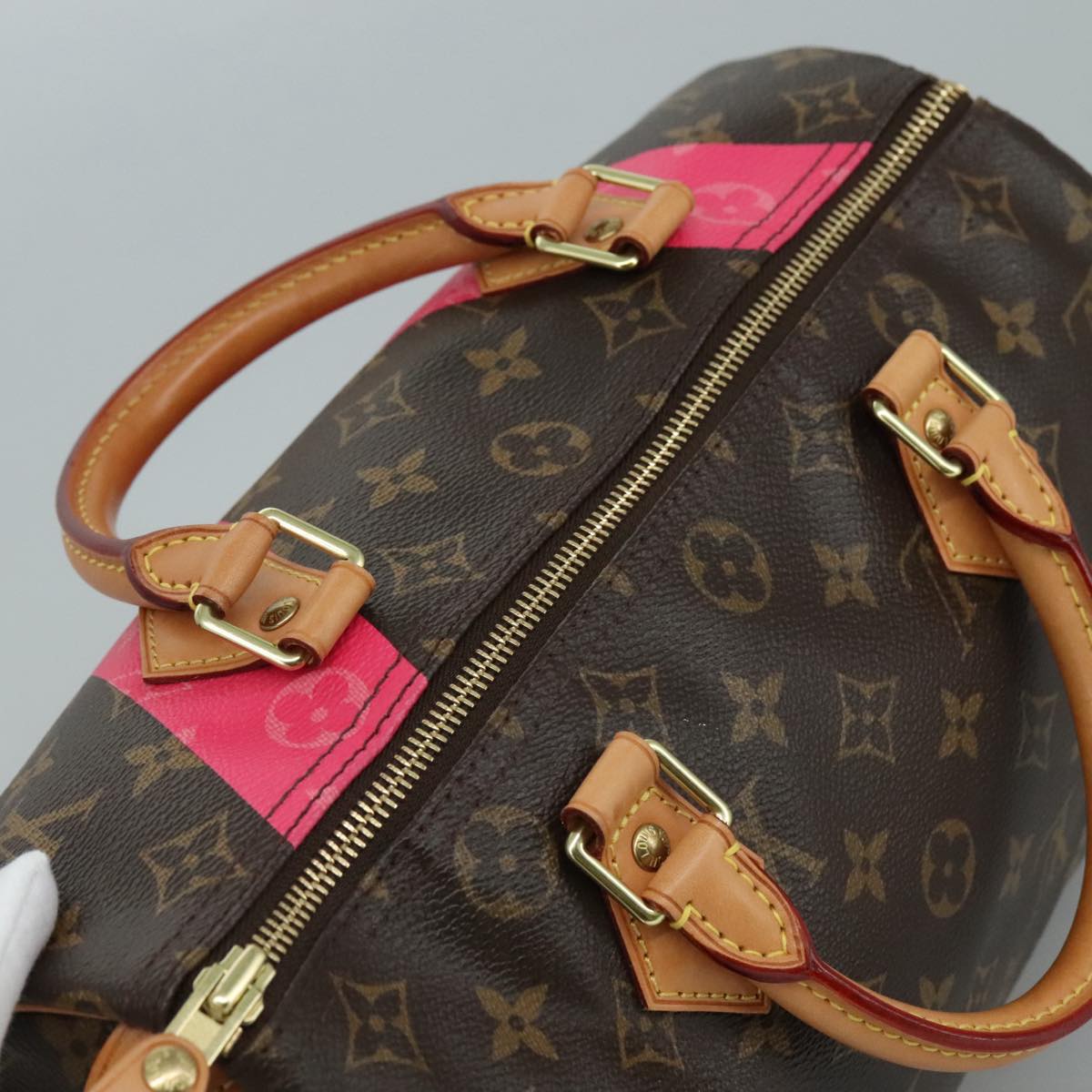 LOUIS VUITTON Monogram V Line Speedy 30 Hand Bag M41533 LV 105968A