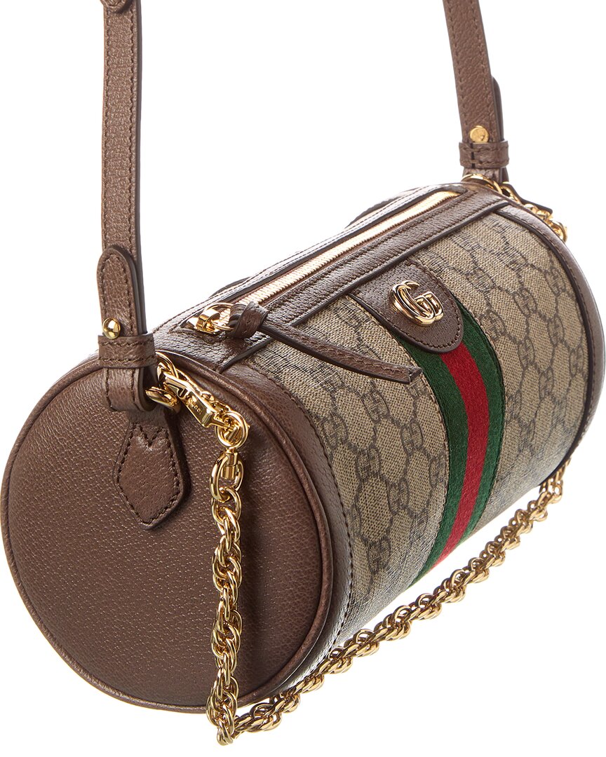 Luxury Gucci Trending 2025 Ophidia Small GG Supreme Canvas & Leather Shoulder Bag