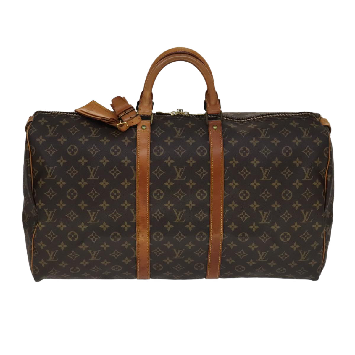 LOUIS VUITTON Monogram Keepall 55 Boston Bag M41424 LV 106578