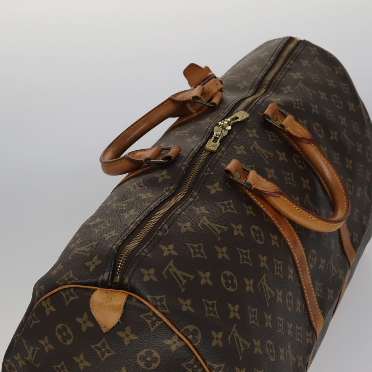LOUIS VUITTON Monogram Keepall 55 Boston Bag M41424 LV 106578