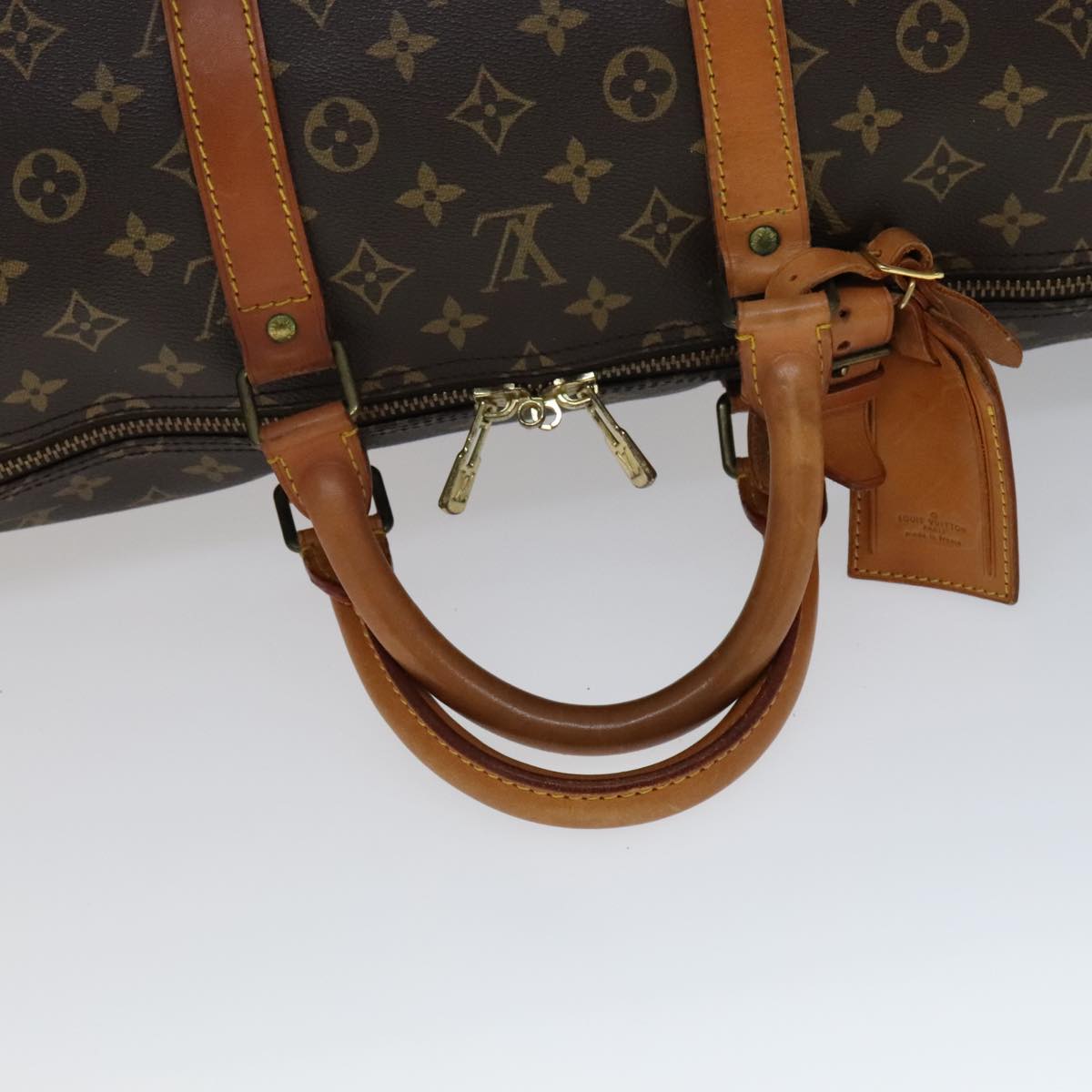 LOUIS VUITTON Monogram Keepall 55 Boston Bag M41424 LV 106578