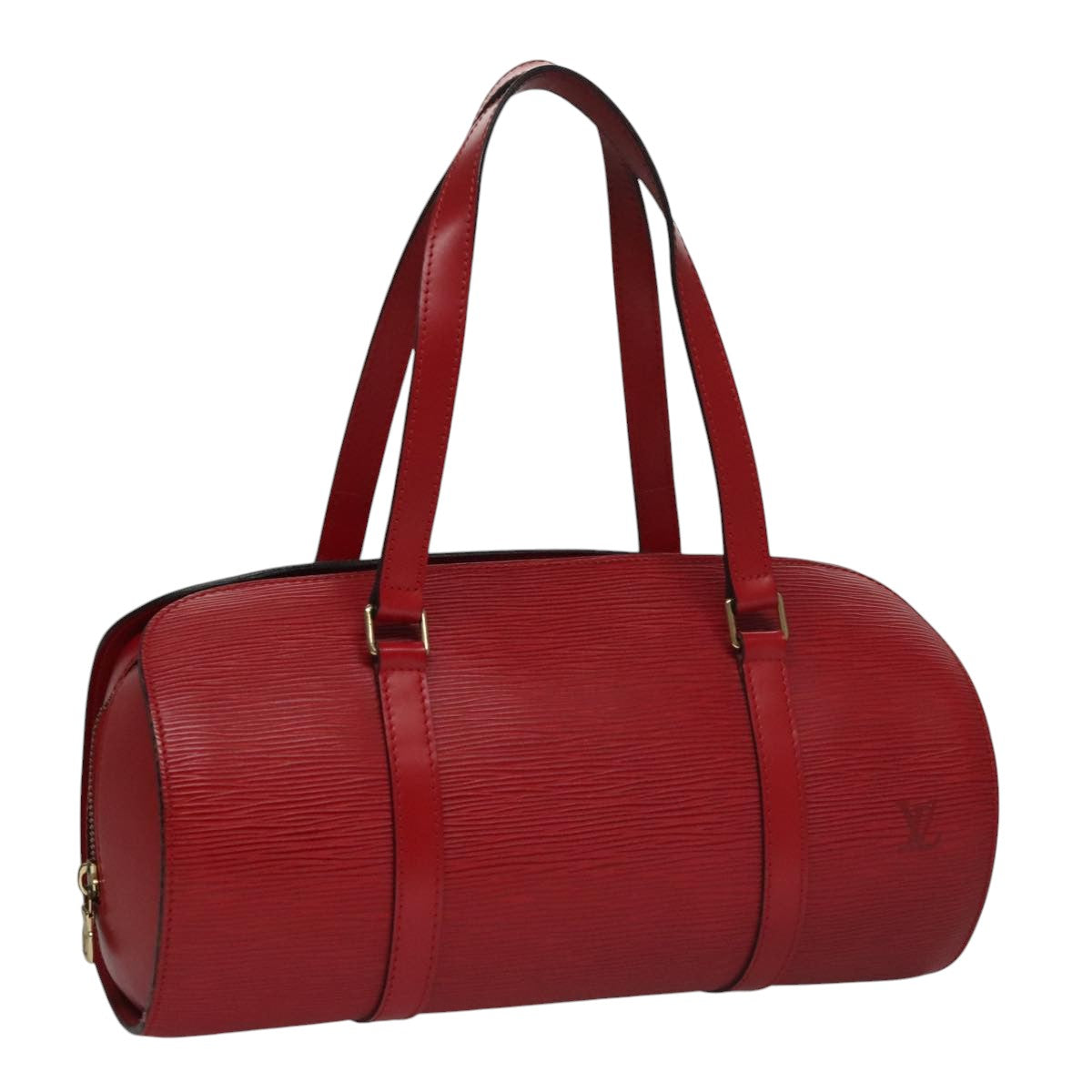 LOUIS VUITTON Epi Soufflot Hand Bag Red M52227 LV 106901